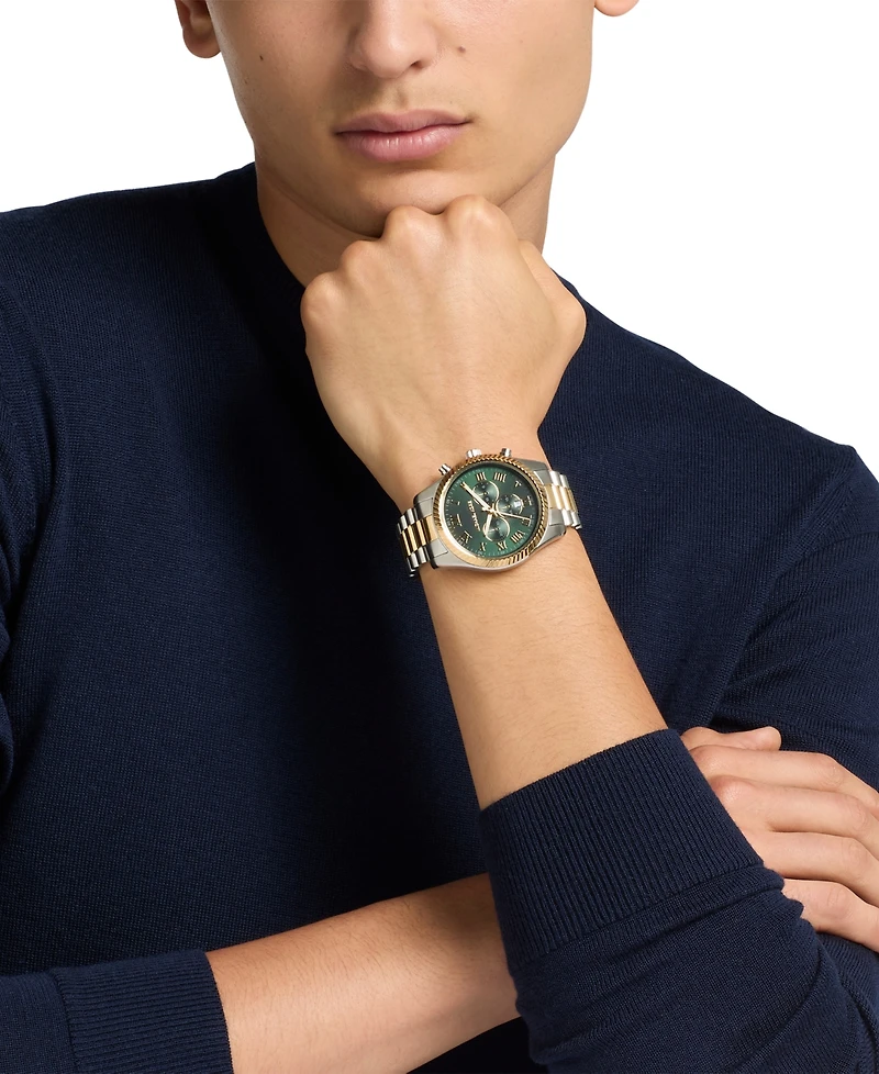 Michael Michael Kors Men's Lexington Chronograph Two-Tone Stainless Steel Watch 44mm