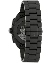 Bulova Men's Limited Edition Lunar Pilot "Black Hole" Black Stainless Steel Bracelet Watch 41.2mm