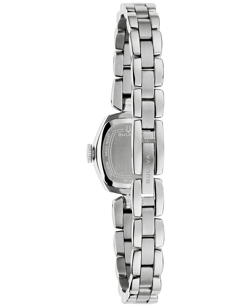 Bulova Women's Goddess of Time Jackie Silver-Tone Stainless Steel Bracelet Watch 18mm