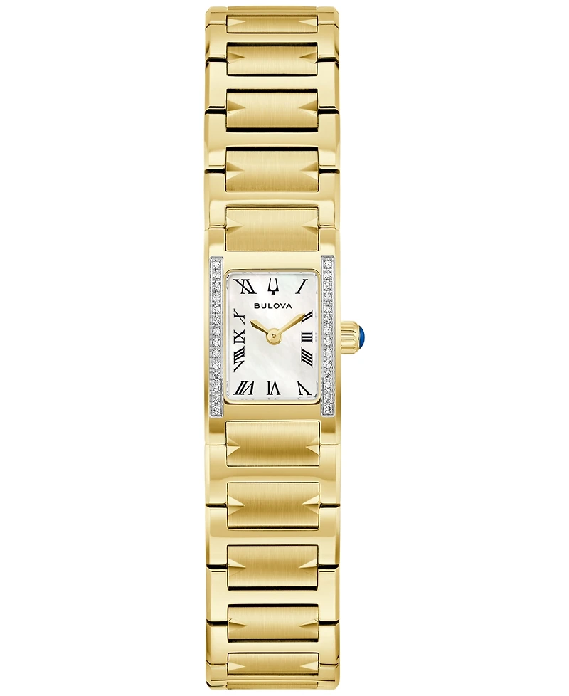 Bulova Women's Marc Anthony Harmony Gold-Tone Stainless Steel Bracelet Watch 14mm