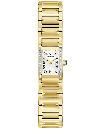 Bulova Women's Marc Anthony Harmony Gold-Tone Stainless Steel Bracelet Watch 14mm