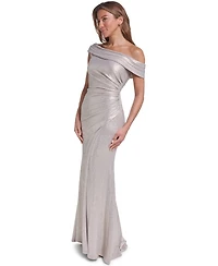 Eliza J Women's Asymmetrical One-Shoulder Gown Dress