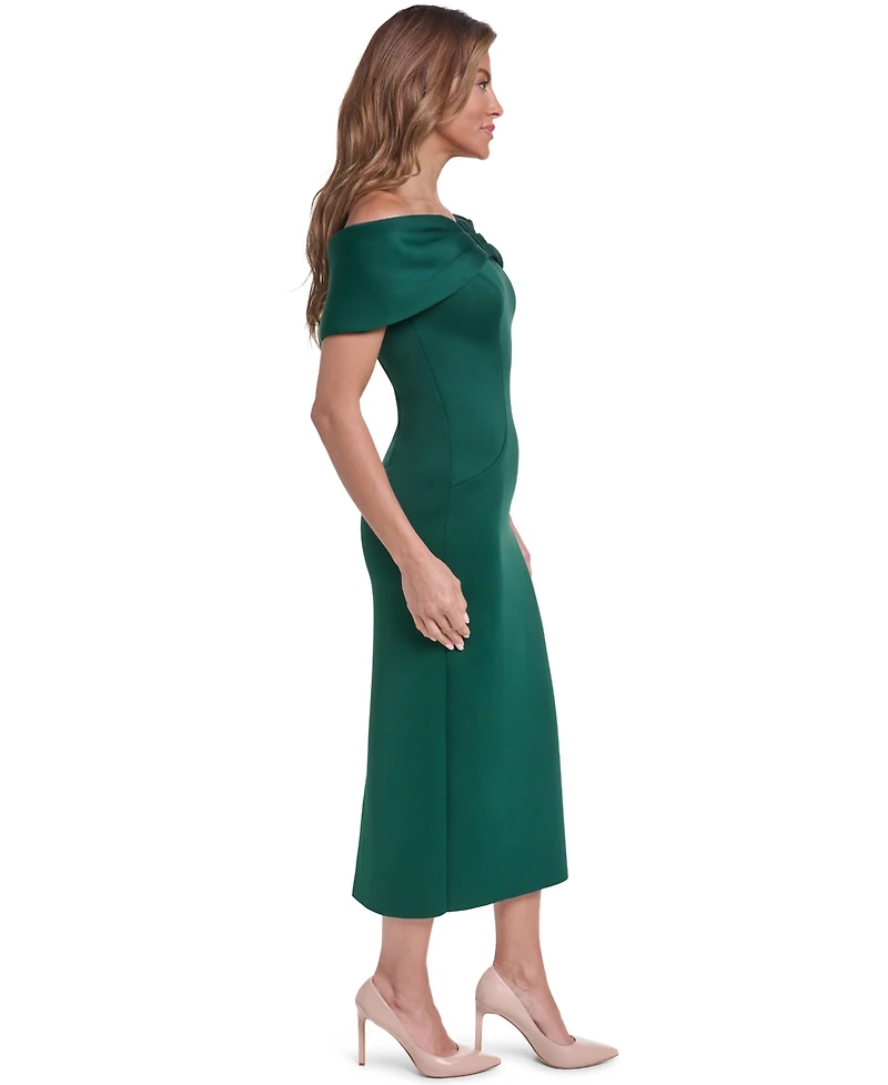 Eliza J Women's Off-the-Shoulder U-Bar Cocktail Dress