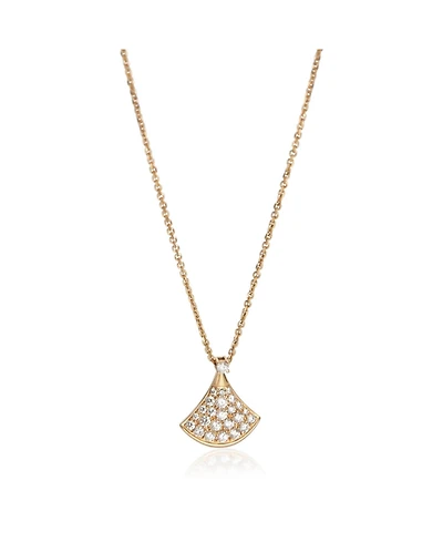 Pre-Owned Bvlgari Rose Gold Diamond Diva's Dream Pendant