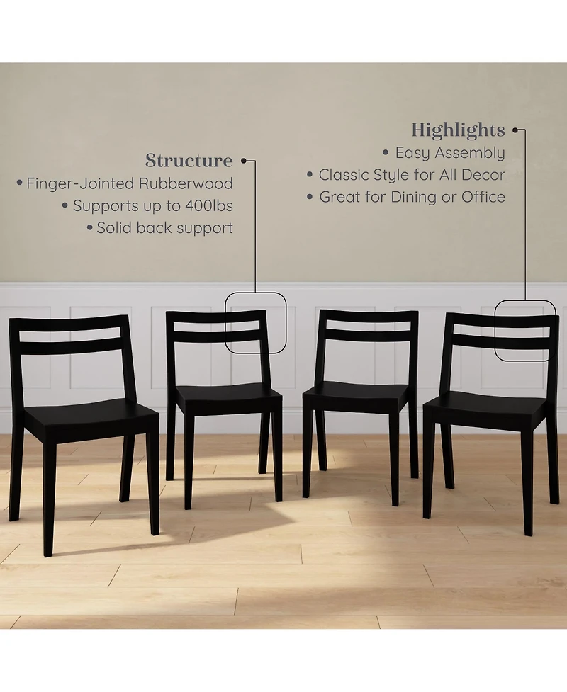 Grain and Grove Davie Dining Chair (4 Pack)