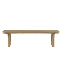Streamdale Furniture 62.9'' Solid Wood Indoor Dining Bench, Seats 3