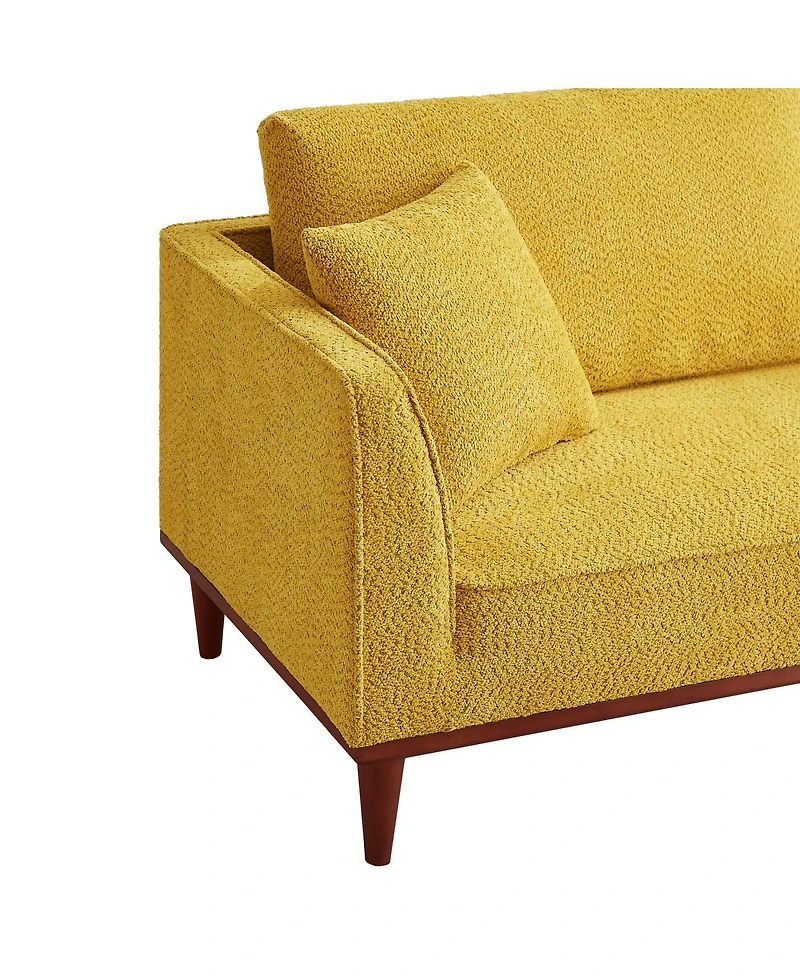 Streamdale Furniture Upholstered Chaise Lounge and Stool for Living Room Bedroom