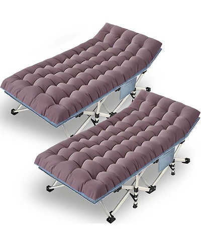 Aofar 2 Pack Camping Folding Bed Sleeping Mattress Portable Heavy Duty