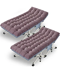 Aofar 2 Pack Camping Folding Bed Sleeping Mattress Portable Heavy Duty
