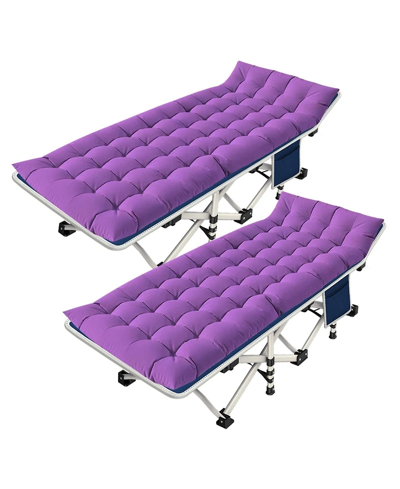 Aofar 2 Pack Camping Bed Folding Mattress Portable Sleeping Cot