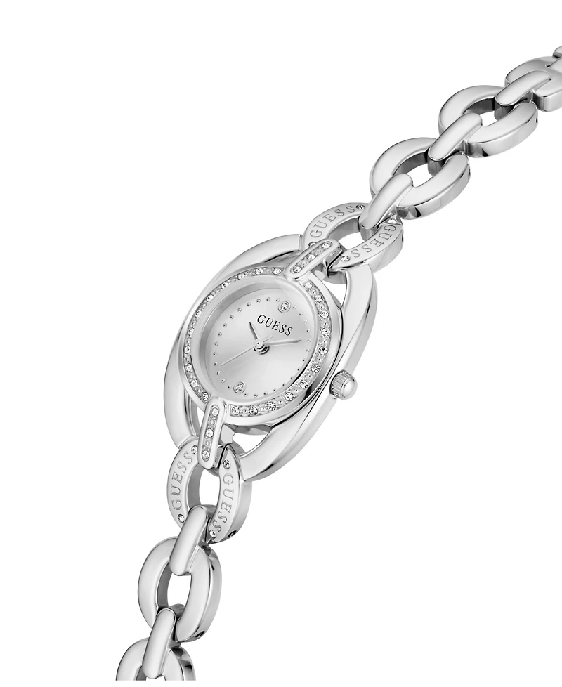 Guess Women's Quartz Silver-Tone Stainless Steel Watch 26mm