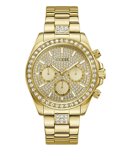 Guess Men's Quartz Gold-Tone Stainless Steel Watch 44mm