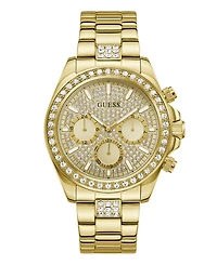 Guess Men's Quartz Gold-Tone Stainless Steel Watch 44mm