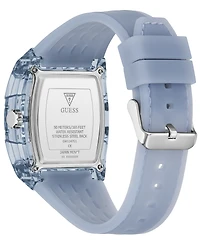 Guess Men's Quartz Blue Silicone Strap Watch 42 mm