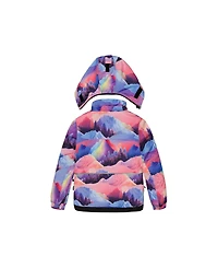 Deux par Little and Big Girl(6-14) Two Piece Play Snowsuit Mountain Print with Pants