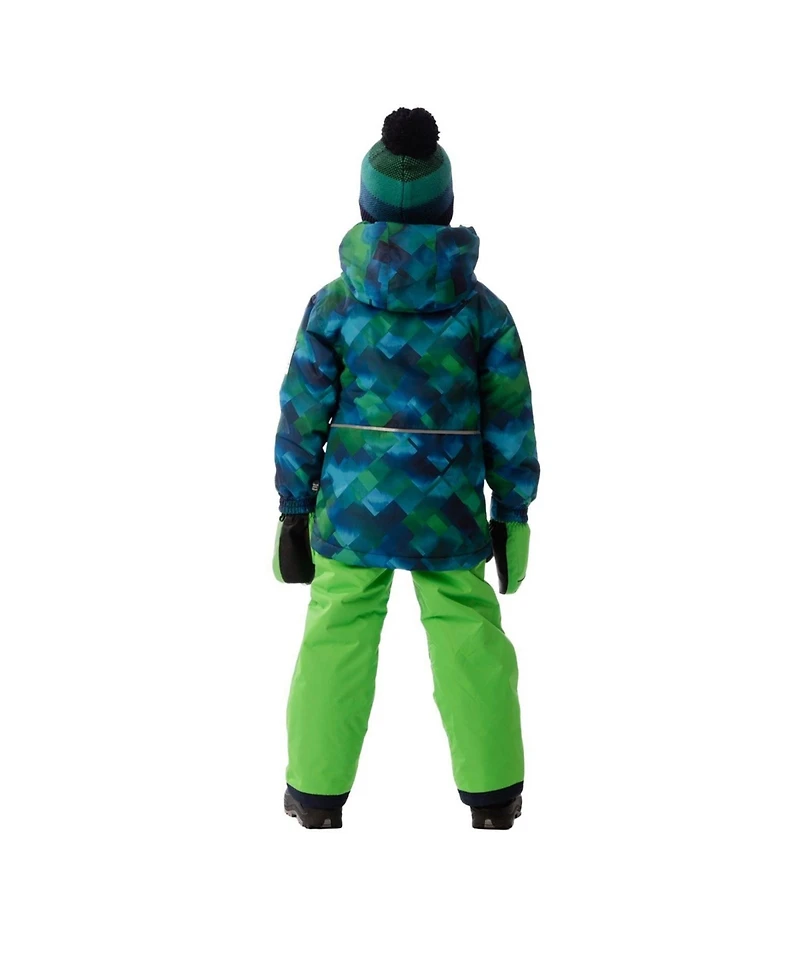 Deux par Little and Big Boy(6-14) Light Weight Two Piece Chill Snowsuit Checkered Print