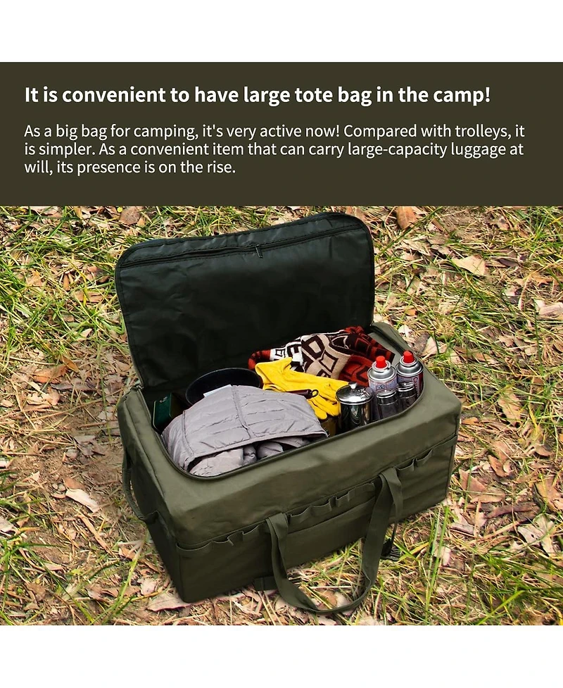 Piscifun Waterproof Oxford Camping Storage Tote Bag Travel Sports Equipment Organizer