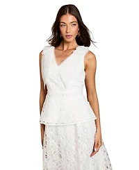 Coast Women's Lace Bow V-Neck Top