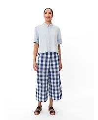 Masai Copenhagen Women's Maportia Gingham Wide-Leg Pants