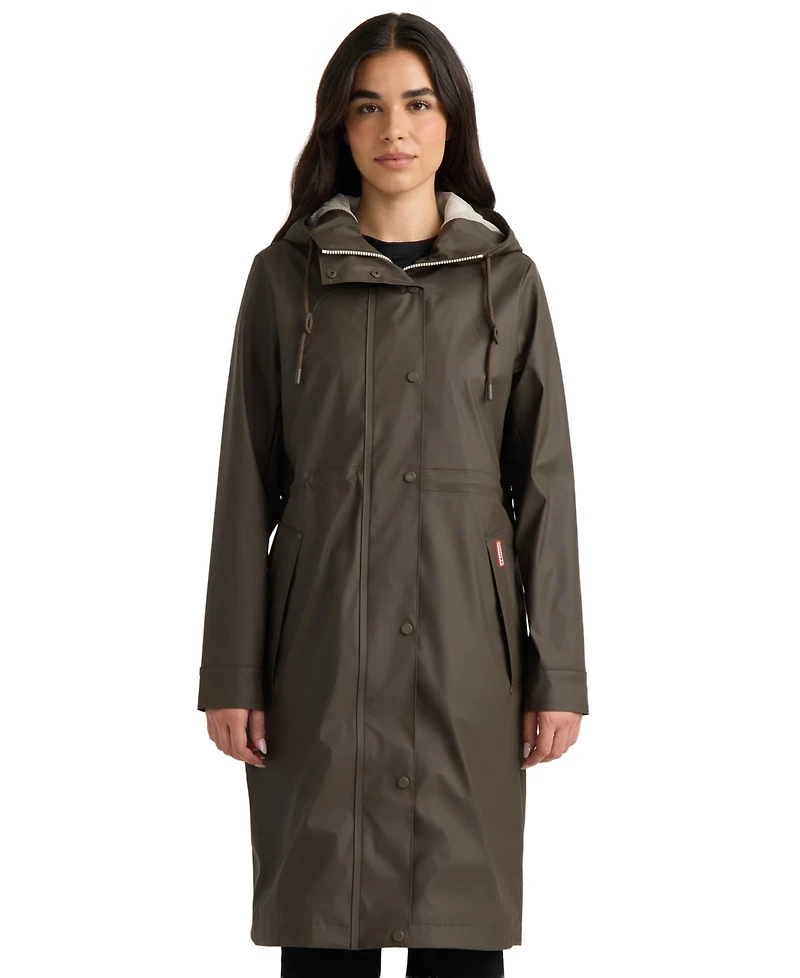 Hunter Women's Long Rubberized Anorak Coat