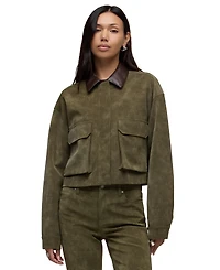 Hudson Jeans Women's Faux Suede Chore Jacket
