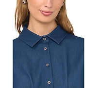 Vince Camuto Women's Button-Down Short-Sleeve Top