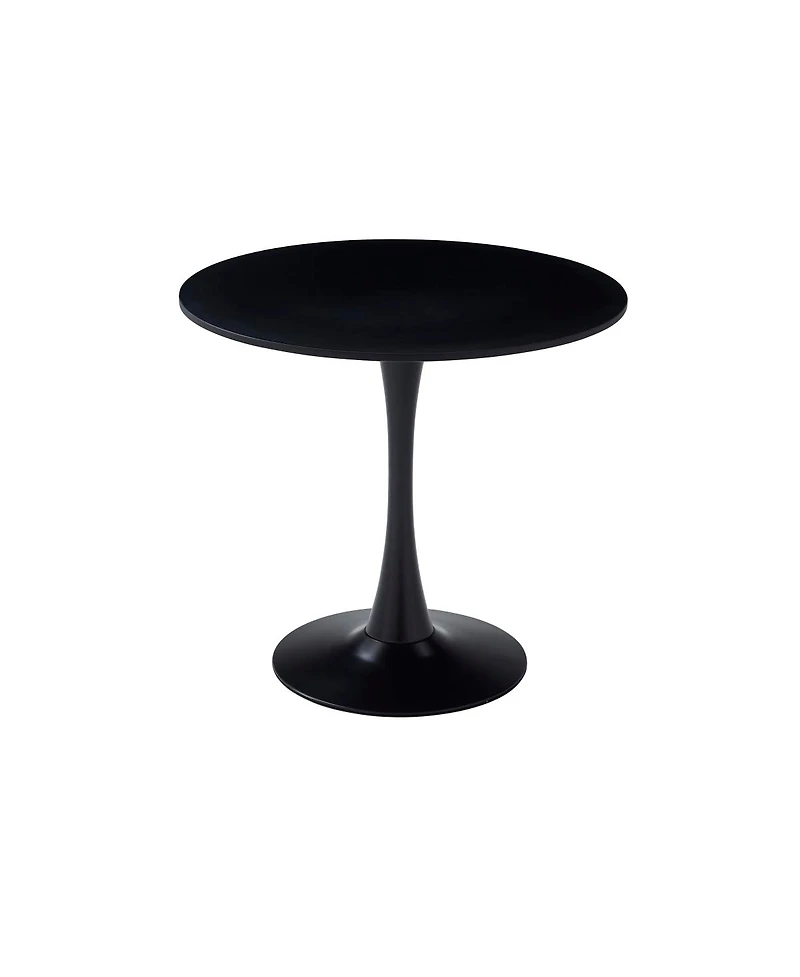 Streamdale Furniture 31.5-inch Modern Round Mdf Dining Table with Matte Iron Base