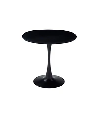 Streamdale Furniture 31.5-inch Modern Round Mdf Dining Table with Matte Iron Base