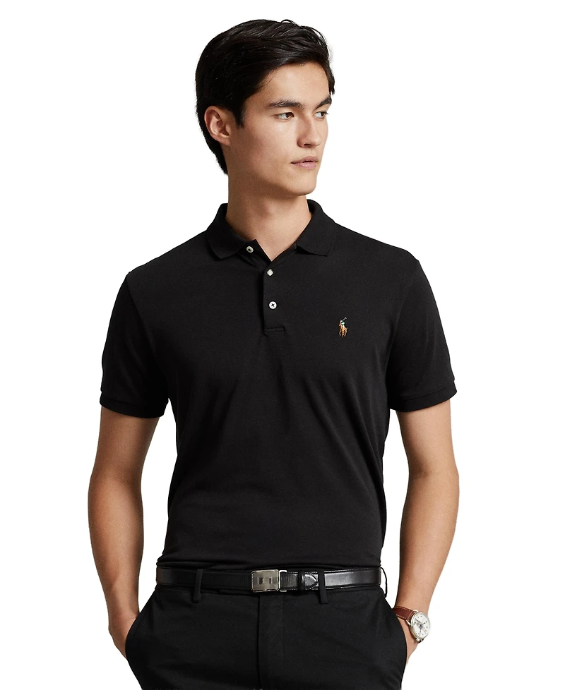 Men's Slim-Fit Soft Cotton Polo Shirt