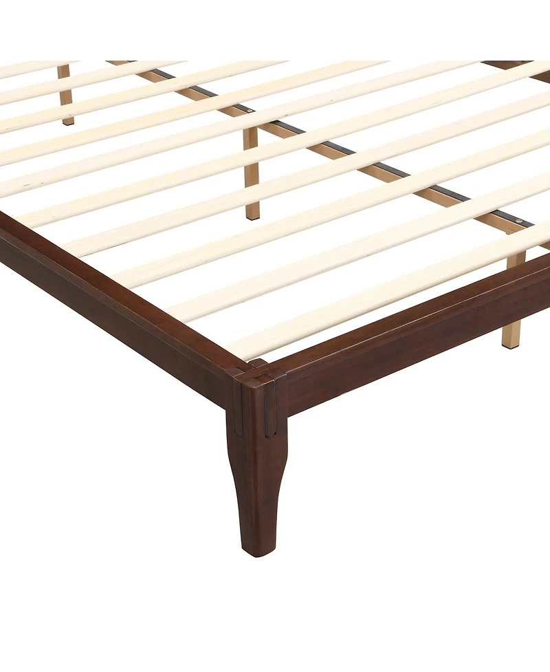 Streamdale Furniture Mid-Century Modern 12'' Bamboo Queen Platform Bed