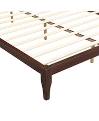 Streamdale Furniture Mid-Century Modern 12'' Bamboo Queen Platform Bed