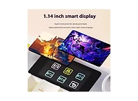 Aula F108 Pro, 104-Key Wireless Hot Swappable Mechanical Gaming Keyboard, Rgb, Knob, 8000 mAH Battery, Digital Screen