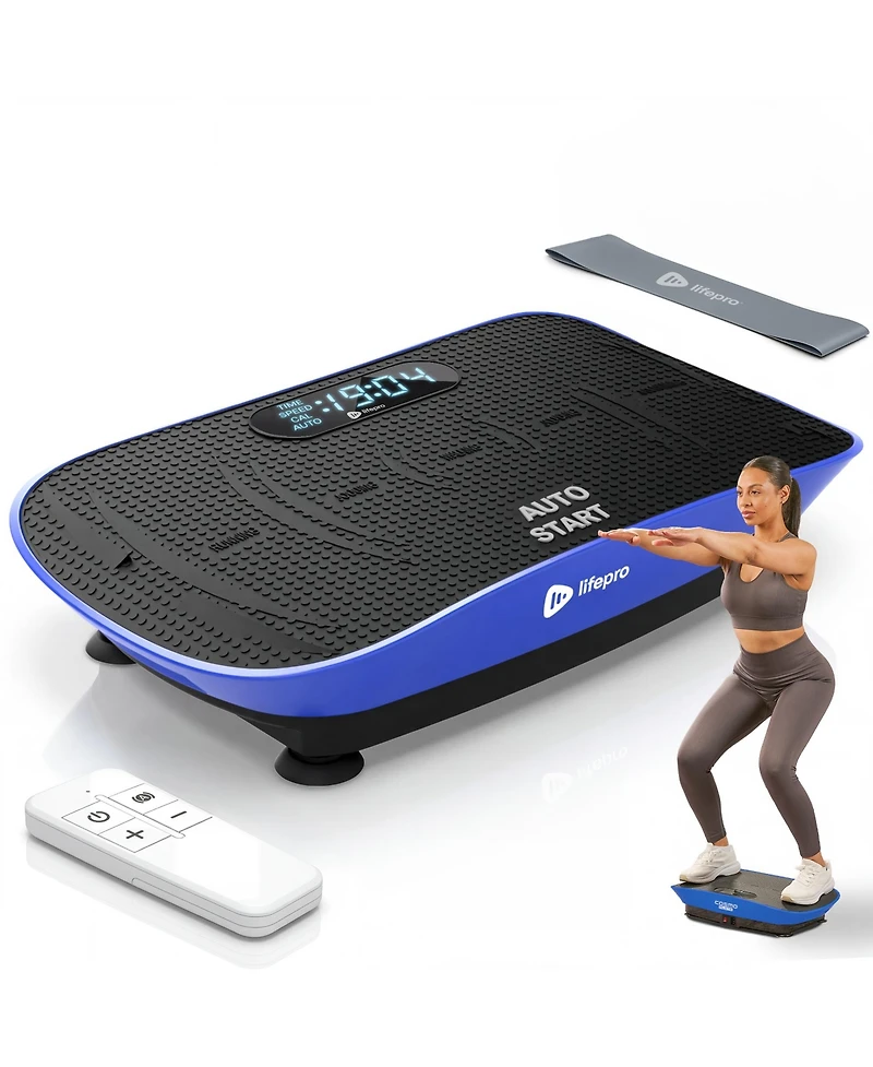 Lifepro Vibration Plate with Auto Start & Bluetooth Speaker – Whole Body Workout Platform for Lymphatic Support & Muscle Toning