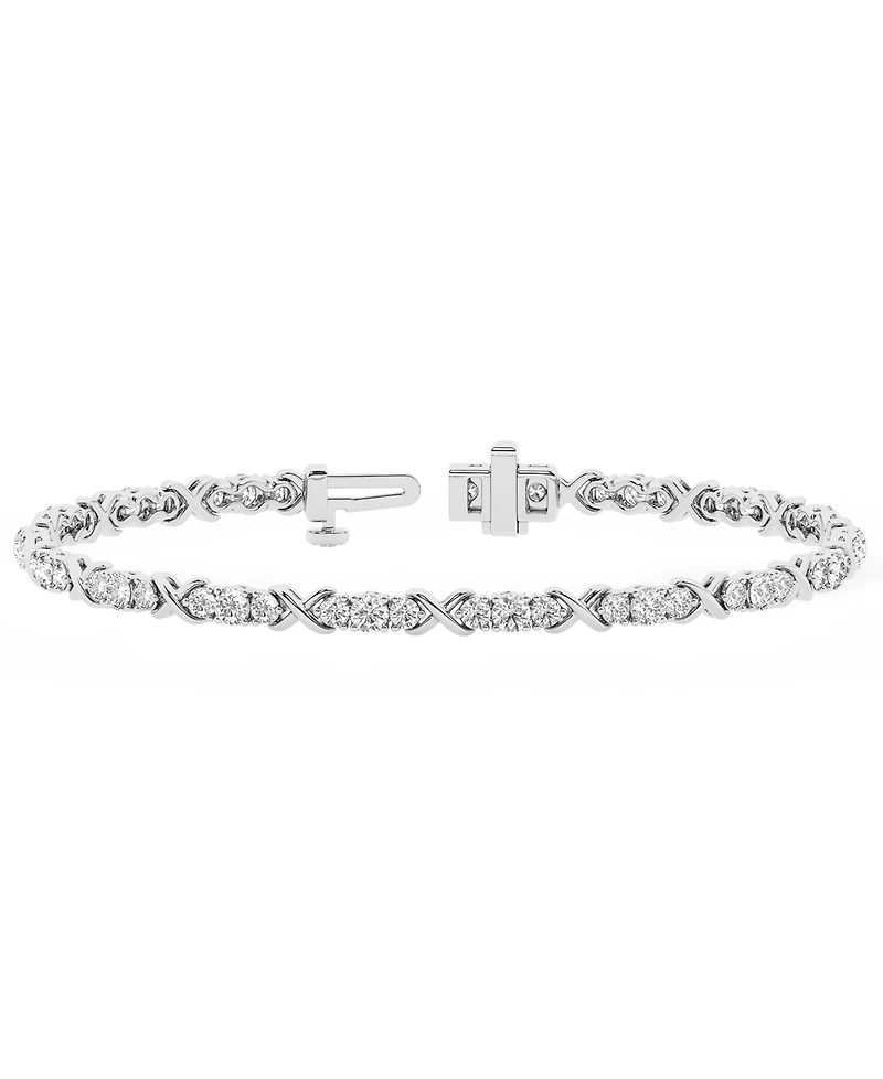 Forever Grown Diamonds Lab-Grown Diamond Bracelet (2 ct. t.w.) in Sterling Silver
