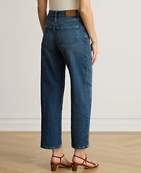 Lauren Ralph Women's High-Rise Relaxed Straight-Leg Jeans
