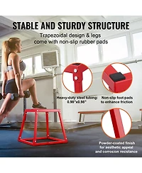Vevor 12/18/24/30 Inch Plyometric Jump Box Fitness Exercise Plyo Box Step Cross