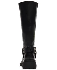 Steve Madden Women's Everest Platform Lug-Sole Engineer Tall Boots