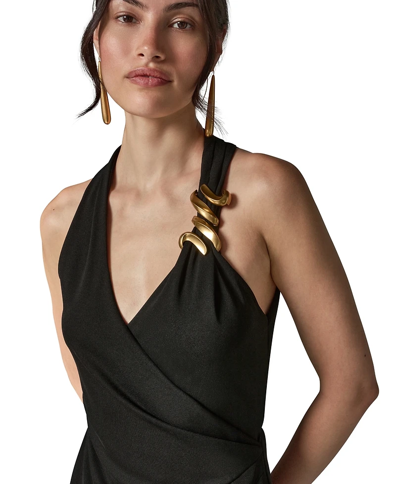 Donna Karan New York Women's Halter Neck Maxi Dress