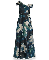 Donna Karan New York Women's Off-the-Shoulder Printed Dress