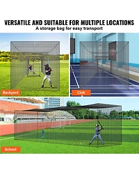 Vevor 35FT Softball Baseball Cage Netting Heavy Duty Pe Pitching Batting Net