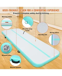 Vevor 10FT Air Track Inflatable Training Tumbling Gymnastics Gym Mat with Pump