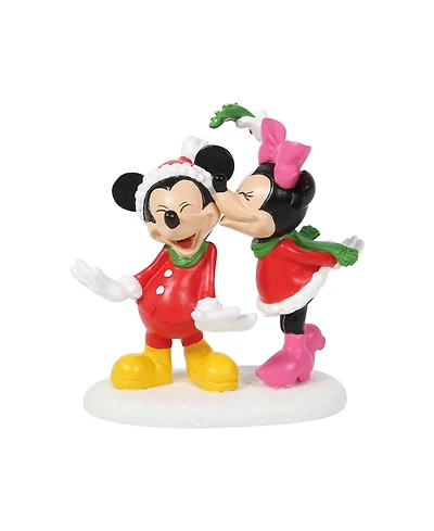 Department 56 Mickey's Christmas Village Mickey's Christmas Kiss