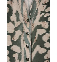Lascana Women's Viscose Animal Print Sleeveless V-Neck Maxi Dress