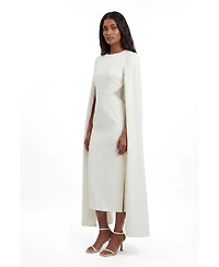 Karen Millen Women's Cape Mesh Midi Dress