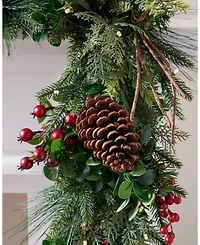 Balsam Hill Boxwood Berries 6' Led Garland