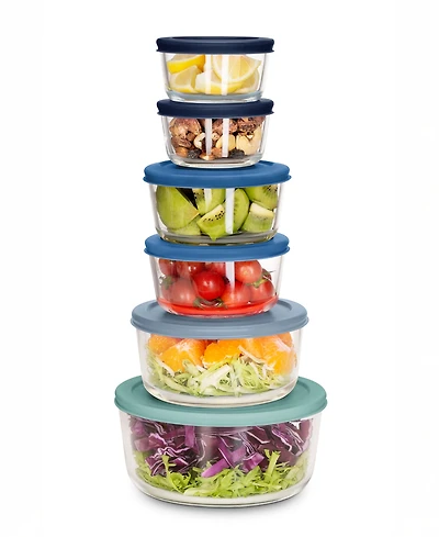 Art & Cook 12-Piece Glass Food Storage Set
