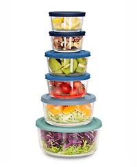 Art & Cook 12-Piece Glass Food Storage Set