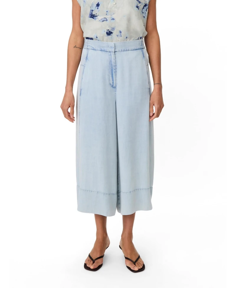 Masai Copenhagen Women's Maportia Denim Wide-Leg Culotte Trouser