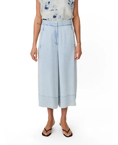 Masai Copenhagen Women's Maportia Denim Wide-Leg Culotte Trouser