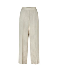 Masai Copenhagen Women's Mapippie Linen-Blend Pinstripe Wide-Leg Trousers